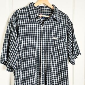Classic Chaps Ralph Lauren Checkered Shirt - Large, 100% Cotton